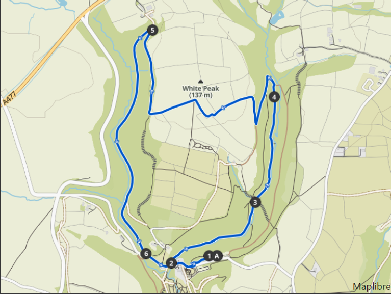 Colby Estate Streamside Walk (Orange Trail) Map